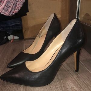 Vince Camuto Black Leather Heels